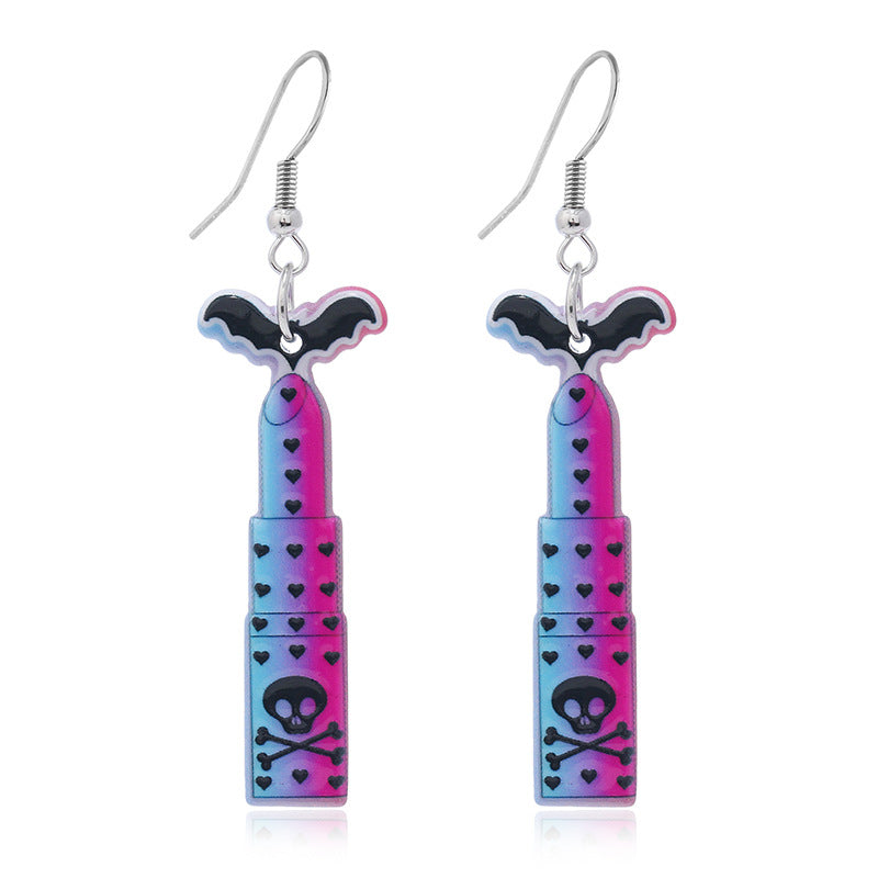 Wholesale Halloween Hand Bat Earrings